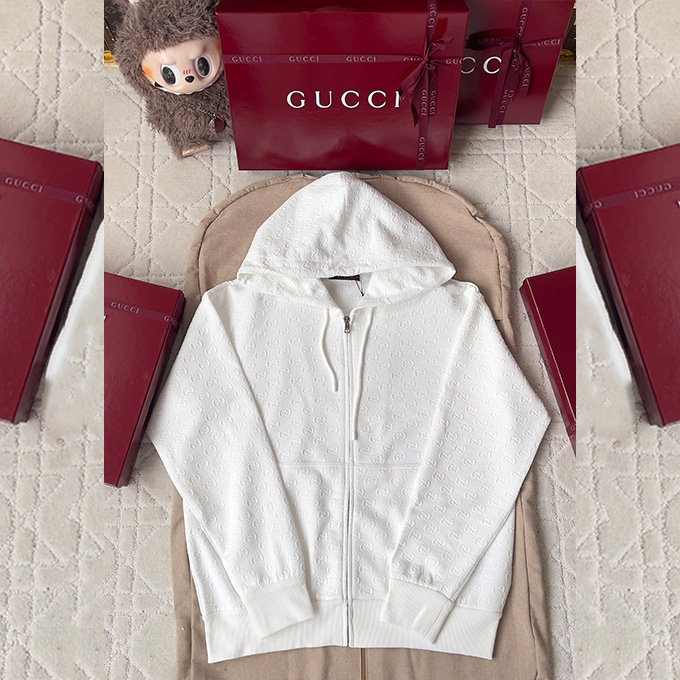 gucci interlocking g embroidered knit short sleeve polo shirt